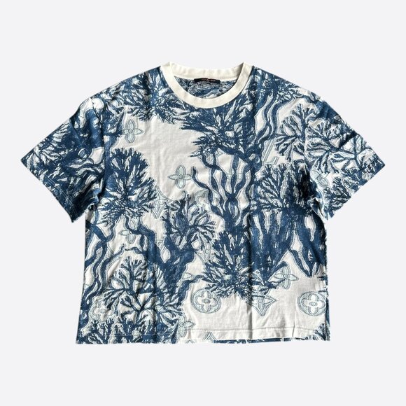 Louis Vuitton Blue & White Aquagarden Monogram T-Shirt